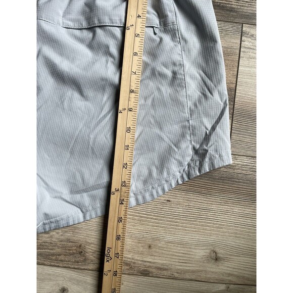 Columbia PFG Shorts Womens Large Gray Coral Point II Omni-Shade UPF 30 Nylon - Picture 3 of 8